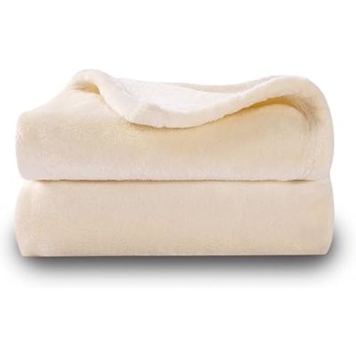 NANPIPER Baby Blankets, Super Soft Fleece Fuzzy Blanket for Toddler, Luxury Cozy Lightweight Microfiber Plush Blanket-Throw Size 30"x40",Beige