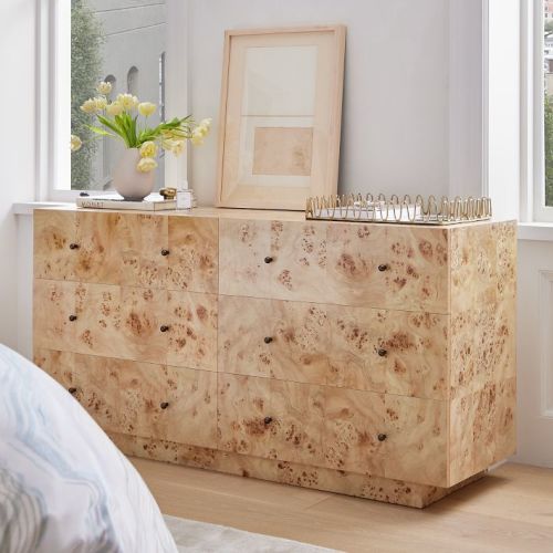 Burl 6-Drawer Dresser (60")