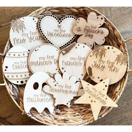 Baby Holiday Milestones Photo Prop – Stone & Branch Home Co