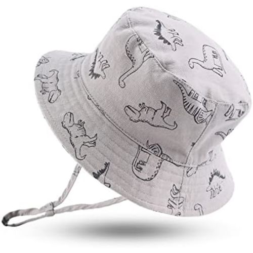 JANGANNSA Dinosaur Baby Boys Sun Hat Cotton Toddler Girls Bucket Hats Summer Sun Protect Cap for Kids