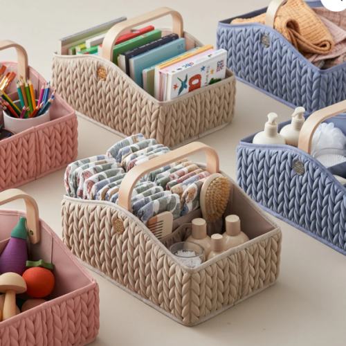 Diaper Caddy Beige