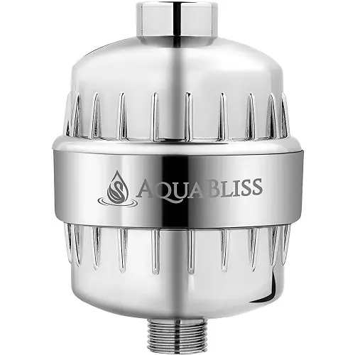 AquaBliss High Output Revitalizing Shower Filter - Reduces Dry Itchy Skin, Dandruff, Eczema, and Dramatically Improves The Condition of Your Skin, Hair and Nails - Chrome (SF100)