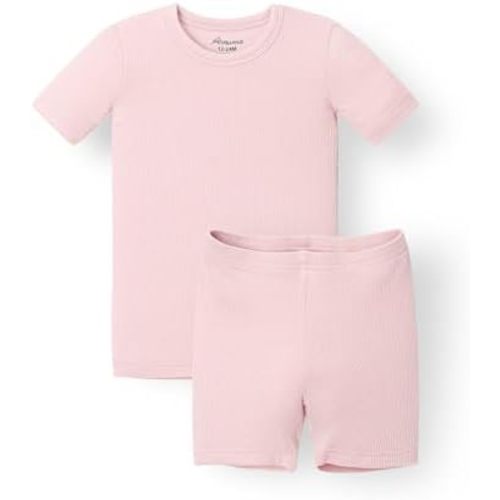 AVAUMA Toddler Short Pajamas Set Baby Boys Girls Kids Snug fit Ribbed Sleepwear pjs for Daily Life Style