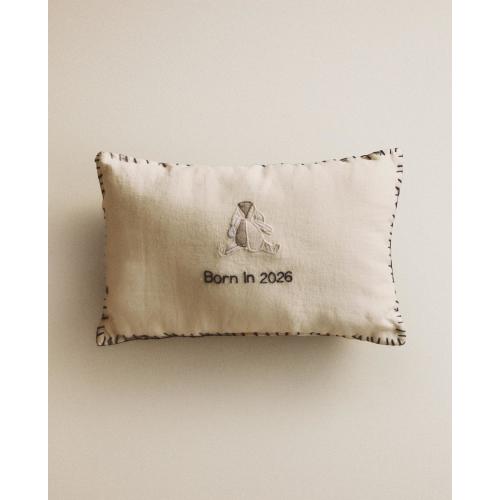 BABY LINEN RABBIT CUSHION