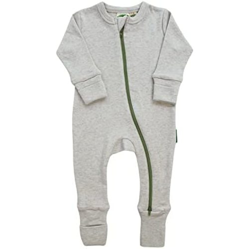 PARADE Organic Snuggle Soft Melange '2-Way' Zipper Romper