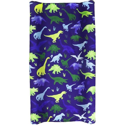 Baby Boy Changing Pad Cover Dinosaur Diaper Changing Mat Cover Sheets for Newborn Stretchy Changing Table Cover (Blue)