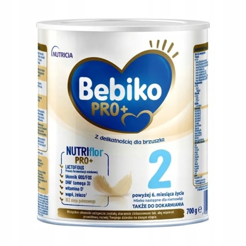 Bebiko Pro+ 2 Mleko następne 6 miesięcy + 700 g 13821707471 - Allegro.pl