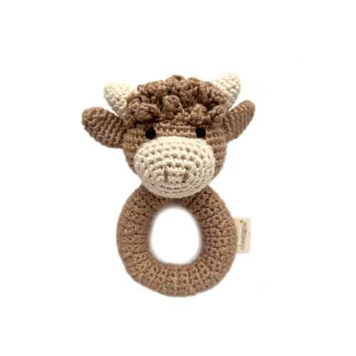 Crochet Highland Cow Rattle