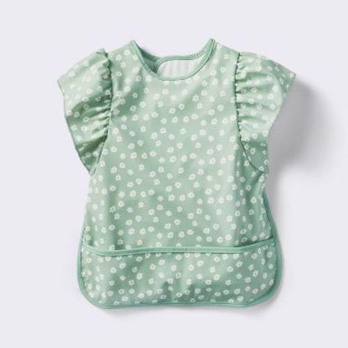 Short Sleeve Bib - Floral Ruffle - Cloud Island™