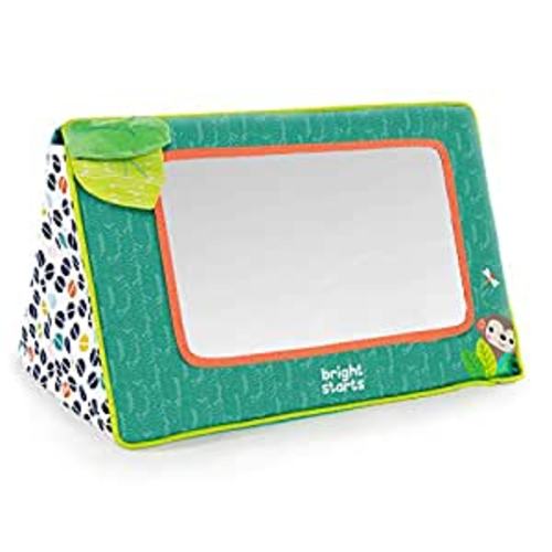 Bright Starts Sit and See Safari Floor Mirror Tummy Time Activity Toy