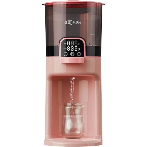 Instant Baby Bottle Warmer,Warm Water Dispenser for Making Formula Bottle Instantly,Detachable Container Easy Cleaning,24/7 Keep Warm, Adjustable Temperature(Pink,110V Only)