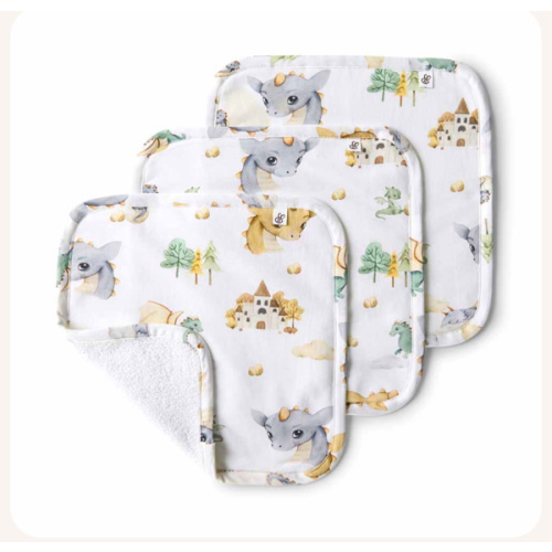 Dragon Organic Wash Cloths - 3 Pack | Snuggle Hunny