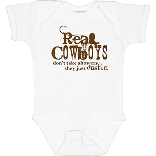 inktastic Real Cowboys Baby Bodysuit