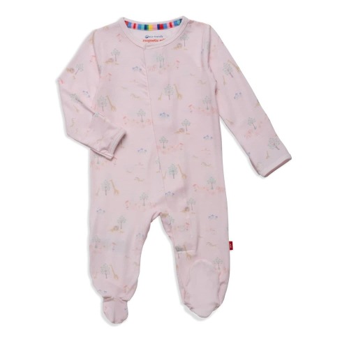 pink serene safari modal magnetic parent favorite footie – Magnetic Me