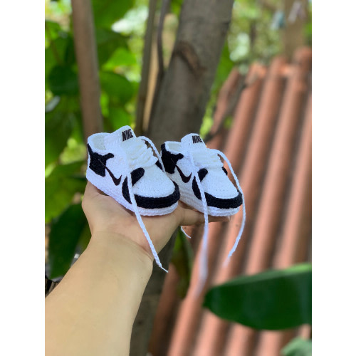 Baby Crochet Nike Air Force Black