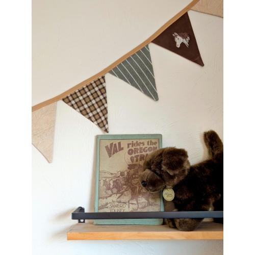 Cowboy Banner/ Handmade Western Nursery Decor/ Classic Pennant Banner/ Baby Boy Gift/ Horse Embroidery/ Rancher