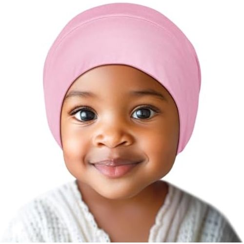 Fittia Baby Bonnet for 0-6 6-18 Months, Silky Satin Bonnet for Sleeping, Smooth for No Frizzy Hair, Adjustable for Non-Slip