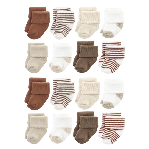 Hudson Baby Unisex Cotton Rich Baby Terry Socks 16-Pack