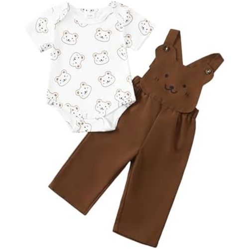 SUNNY PIGGY Ropa para bebé recién nacido, trajes para niños, mameluco, sombrero, pantalones, conjunto de 3 piezas, 0-3, 3-6, 6-12, 12-18 meses, ropa de regalo