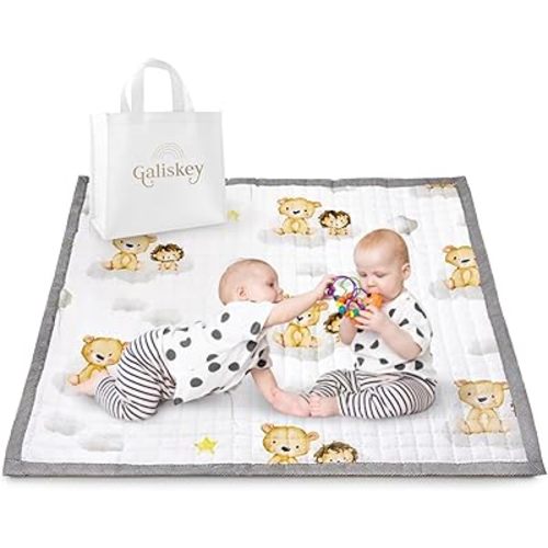 50x50 Baby Soft Play mat - Thick Foam, Non-Slip, Machine Washable, Foldable Baby Floor Mat for Toddlers, Indoor & Outdoor Play Mats for Floor
