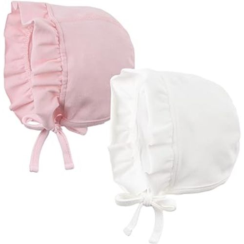 Lovely Baby Girl Hospital Hat Soft Cotton Newborn Beanie Winter Baby Hats for Infant Girls