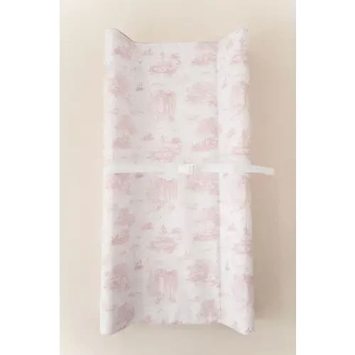 Spring Toile Pink Contour Change Pad | The Gilded Bird – The Gilded Bird US