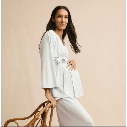 LAKE | Women | DreamModal Pajamas | Fog Maternity Kimono Bundle
