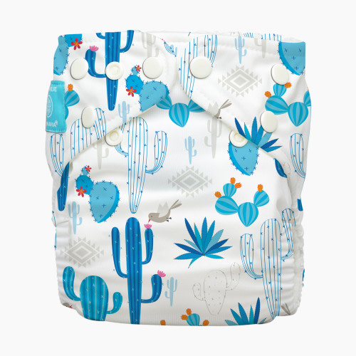 Charlie Banana One-size Reusable Cloth Diaper(1 Diaper and 1 Reusable Insert) - Cactus Azul, One Size