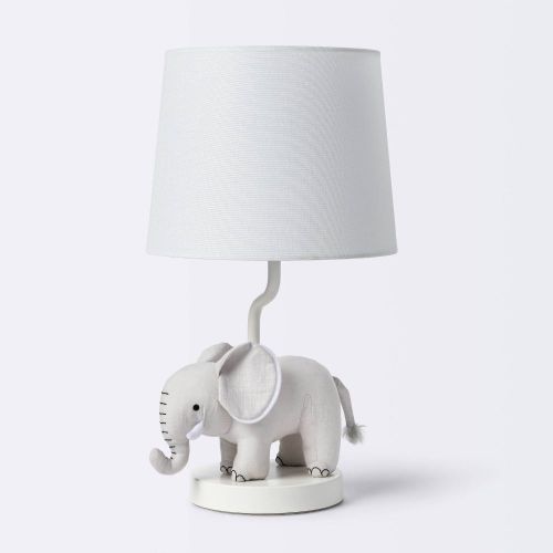 Plush Elephant Table Lamp Kids Novelty Includes LED Light Bulb - Cloud