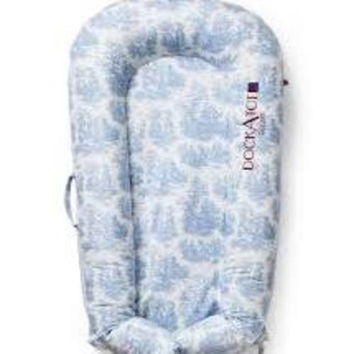 DockATot Deluxe+ Dock - Toile De Jouy Dusty Blue