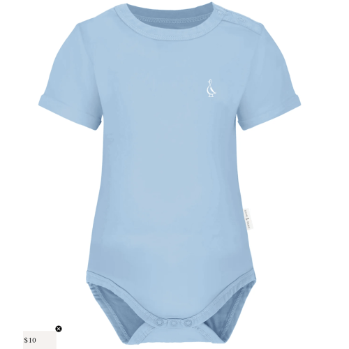 [BABY BLUE] Premium Cosy Baby Onesie – (6-12m) RAPH&REMY®