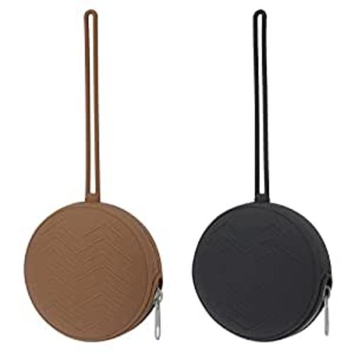 Amazon.com : Nupoopy 2 Pack Silicone Pacifier Holder Case, BPA Free Newborn Baby Pacifiers Silicone Pouch for Boys & Girls, Portable Silicone Pacifier Container Case (Clay, Dark Grey) : Baby