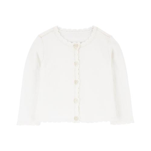 Baby Button-Up Cardigan - NB - Style,White