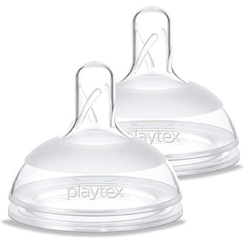 Playtex Baby NATURALATCH COMFORT Nipple, Switch from Breastfeeding to Bottle, Most Like Mom Feel, Slow Flow, 2 Count