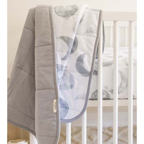 Hello Moon Organic Cotton Reversible Baby Blanket