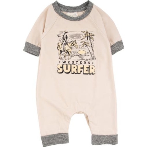 Henry Cowboy Cotton Graphic Romper