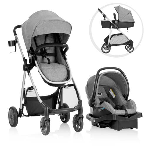 Omni Plus Modular Travel System with LiteMax Rear-Facing Infant Car Seat (Mylar Gray)
