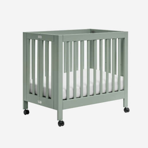 Origami Mini Crib - Light Sage
