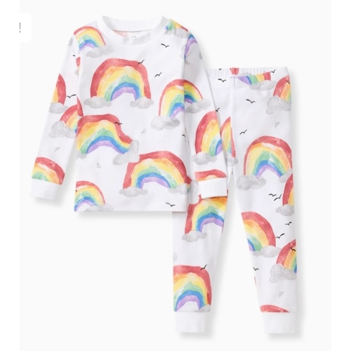 Happy Rainbow Organic Two-Piece Pajamas – Burt's Bees Baby
