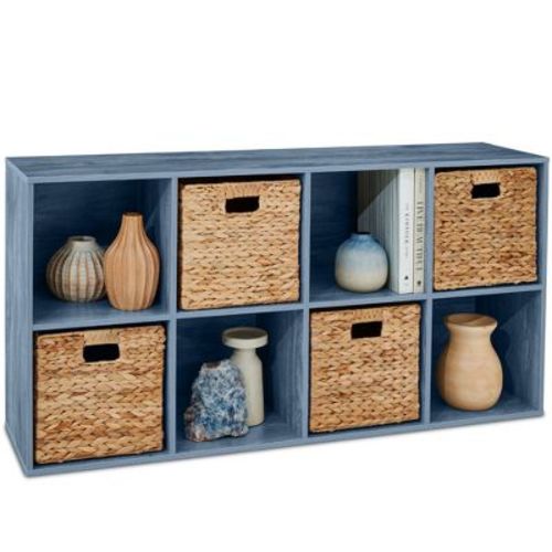 Best Choice Products 8-cube Bookshelf, 11in Display Storage System, Organizer W/ Removable Back Panels - Sage
