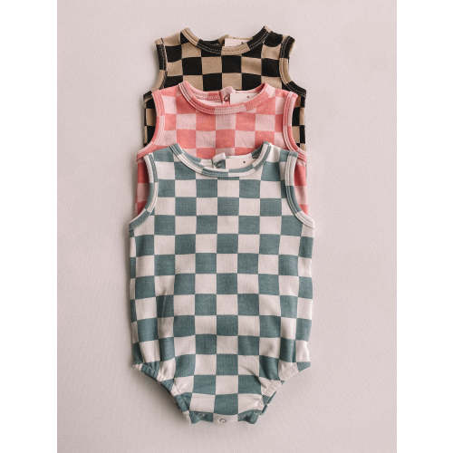 checkerboard romper