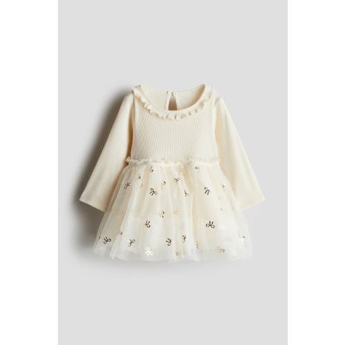 DRESS WITH TULLE SKIRT