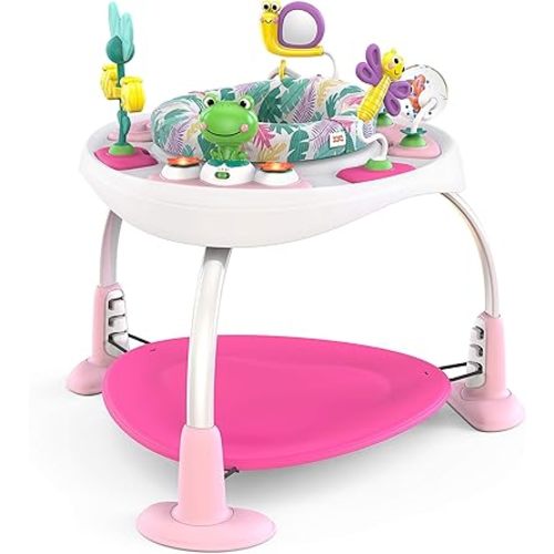 Bright Starts Bounce Bounce Baby 2-in-1 Activity Jumper & Table - Playful Palms