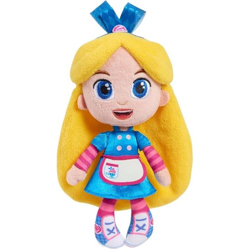 Disney Junior Alice’s Wonderland Bakery 8 Inch Alice Small Plush Doll, Kids Toys for Ages 3 Up by Just Play
