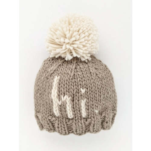 hi. Knit Beanie Hat - Pebble Brown – Mom & Me Boutique