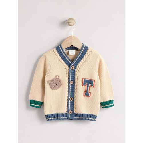 Varsity Bear 100% Cotton Cardigan (0mths-2yrs)