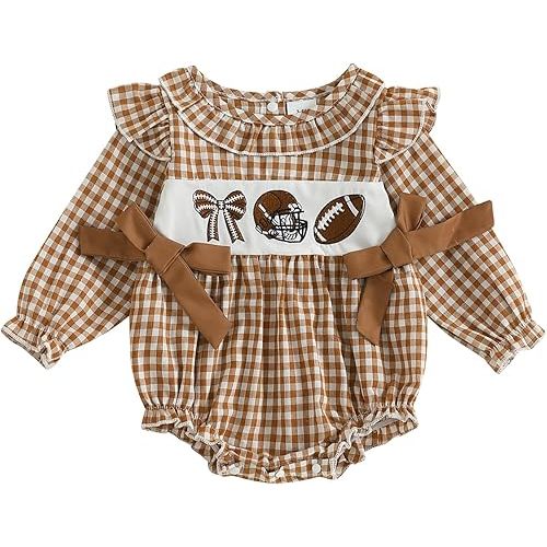 Baby Girl Christmas Outfit Peter Pan Collar Plaid Romper Newborn Thanksgiving Outfits Infant Halloween Clothes