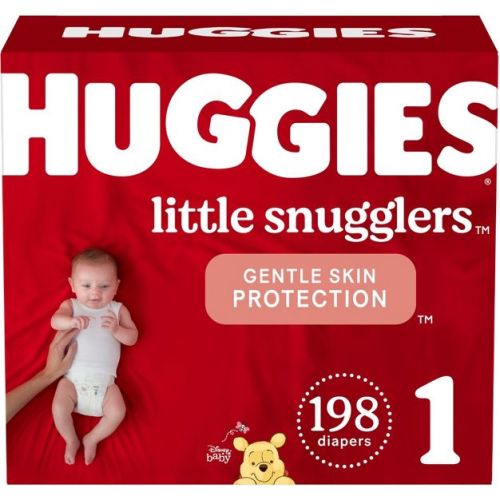 Huggies Little Snugglers Baby Diapers – (Select Size and Count)