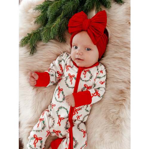 2-Way Convertible Zip Romper, Wreath