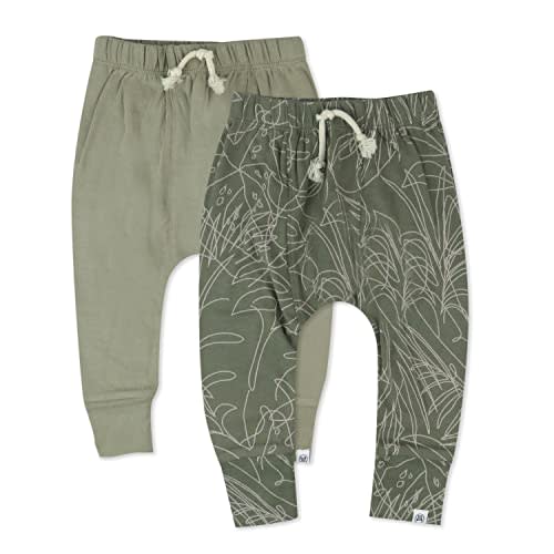HonestBaby Multipack Honest Pants Joggers Pull on Organic Cotton for Infant Baby and Toddler, Boys, Girls, Unisex (Legacy)